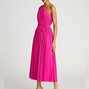 HALSTON | NWT size 2 Idalia Dress In Stretch Jersey Begonia fuchsia pink